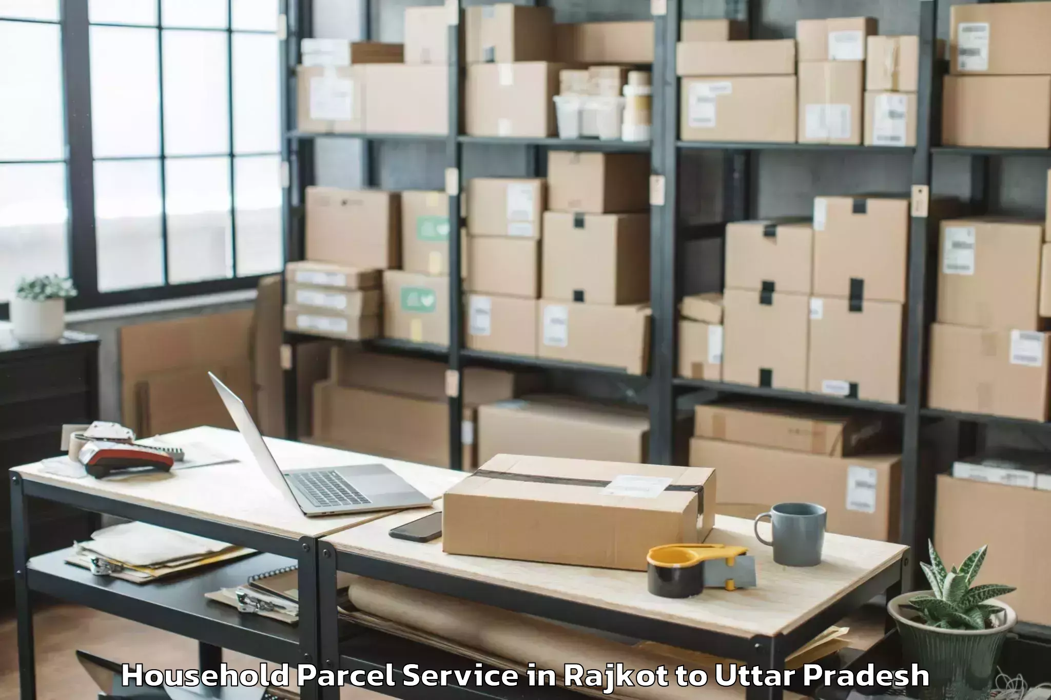 Book Rajkot to Gunnaur Household Parcel Online